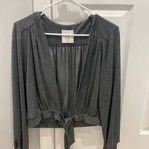 SLSF Shimmer Wrap Blouse